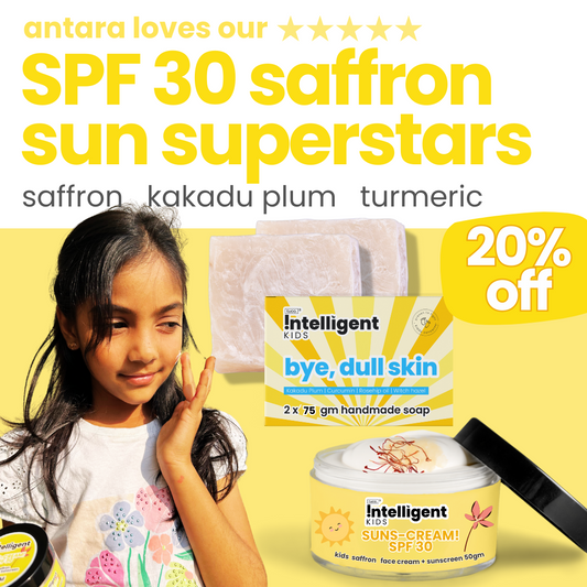 Dull Skin Soap 2*75g + Saffron Sunscreen 50g