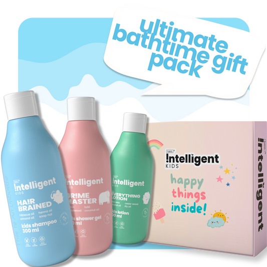 Ultimate Bathtime Gift Pack for Kids - All-in-One Natural Skincare Bundle Featuring Everything Lotion, Grime Master Kids Shower Gel, and Hair Brained Kids Shampoo - Perfect for Gentle Cleansing, Moisturizing, and Nourishing Children's Skin and Hair - Ideal Gift for a Complete Bath Routine