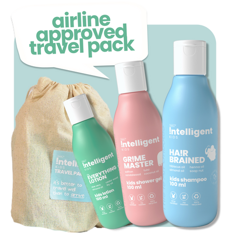 Airline Approved Travel Pack : Shower Gel 100ml + Shampoo 100ml + Lotion 100ml