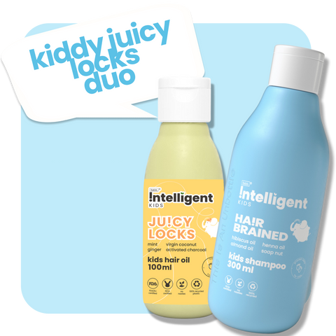 Kiddy Juicy Locks Duo: Shampoo 300ml + Hair Oil 100ml