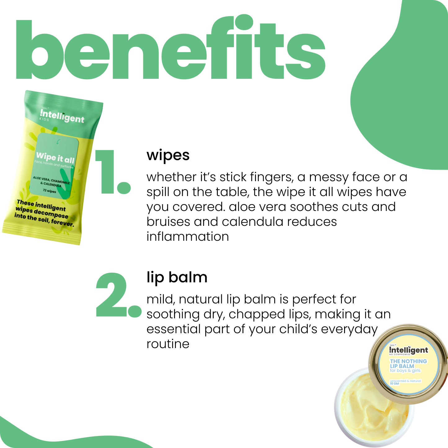 Perfect for Travel: Wipe it all + Nothing Lip Balm 10g