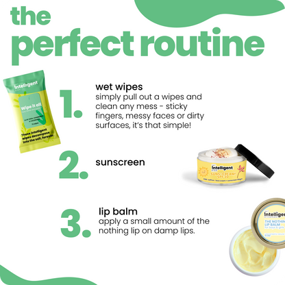 Perfect for Travel: Wipe it all + Nothing Lip Balm 10g