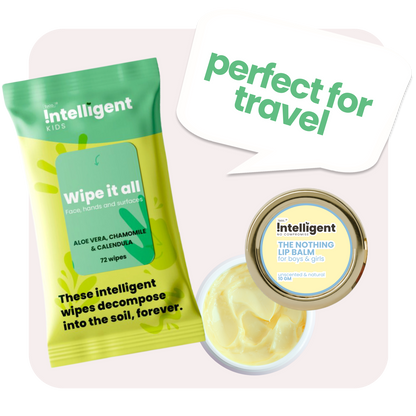 Perfect for Travel: Wipe it all + Nothing Lip Balm 10g