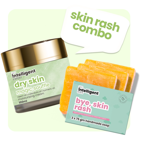 Skin Rash Combo: Skin Rash Magic Souffle 50g + Bye, Skin Rash Soap 3*75gm