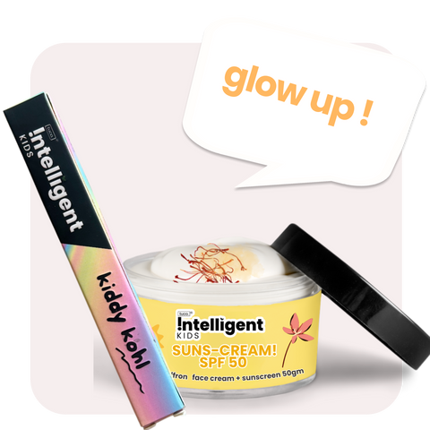 Glow Up : Sunscreen 50g + Kiddy Kajal