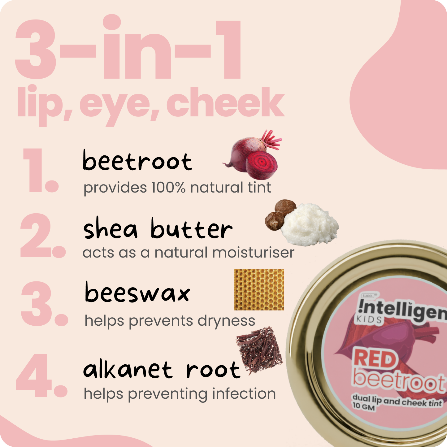 Beetroot Lip, Cheek & Eye Tint 10g