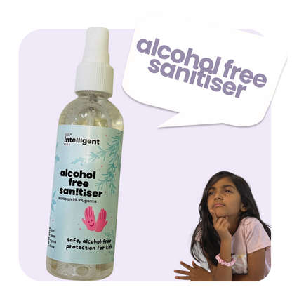 Worried about harsh sanitisers drying out your child’s skin? Tuco Kids Alcohol-Free Hand Sanitiser eliminates 99.9% of germs without irritation. Made with Tulsi, Neem, Thyme, and Clove, it’s tough on germs yet gentle on delicate hands. Perfect for school, playdates, and adventures, this natural, chemical-free formula keeps hands soft, nourished, and protected. Gentle. Safe. Effective.