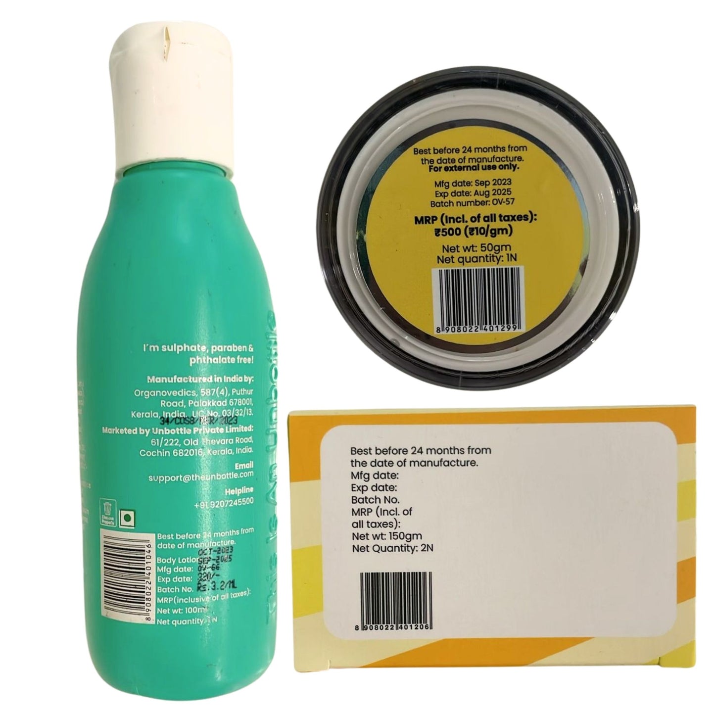 Skin Protect Trio SPF30 | Bye Dull Skin Soap 150g, Summer Lotion 100ml, Sunscreen 50g