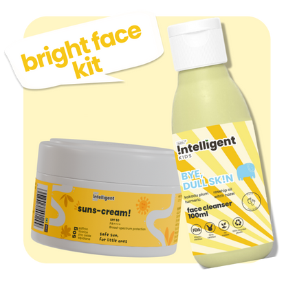 The Tuco Kids Bright Skin Kit is perfect for kids aged 3-15, offering a gentle skincare routine to brighten, hydrate, and detan delicate skin. Includes a Dull Skin Face Wash for gentle cleansing and a Face Cream + Sunscreen SPF 50 for protection and hydration. Safe, natural, and designed to keep your child's skin fresh, healthy, and glowing!







