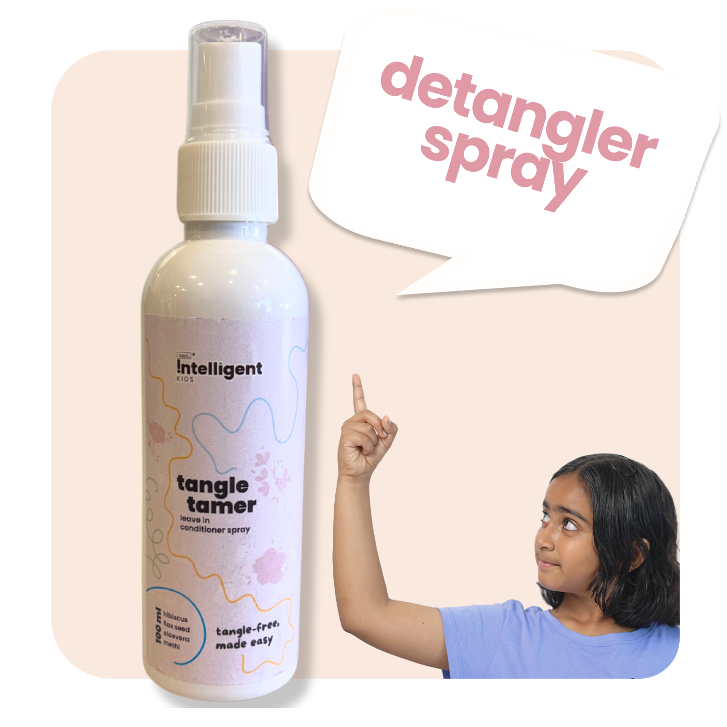 
Say goodbye to knots with Tuco Kids Detangler Spray, crafted for kids aged 3-15. Enriched with Aloe Vera, Flaxseed, Methi, and Hibiscus, it gently detangles, strengthens, and adds volume while leaving hair soft, shiny, and manageable. Safe for daily use and free from harsh chemicals, it’s the perfect natural solution for hassle-free hair care!