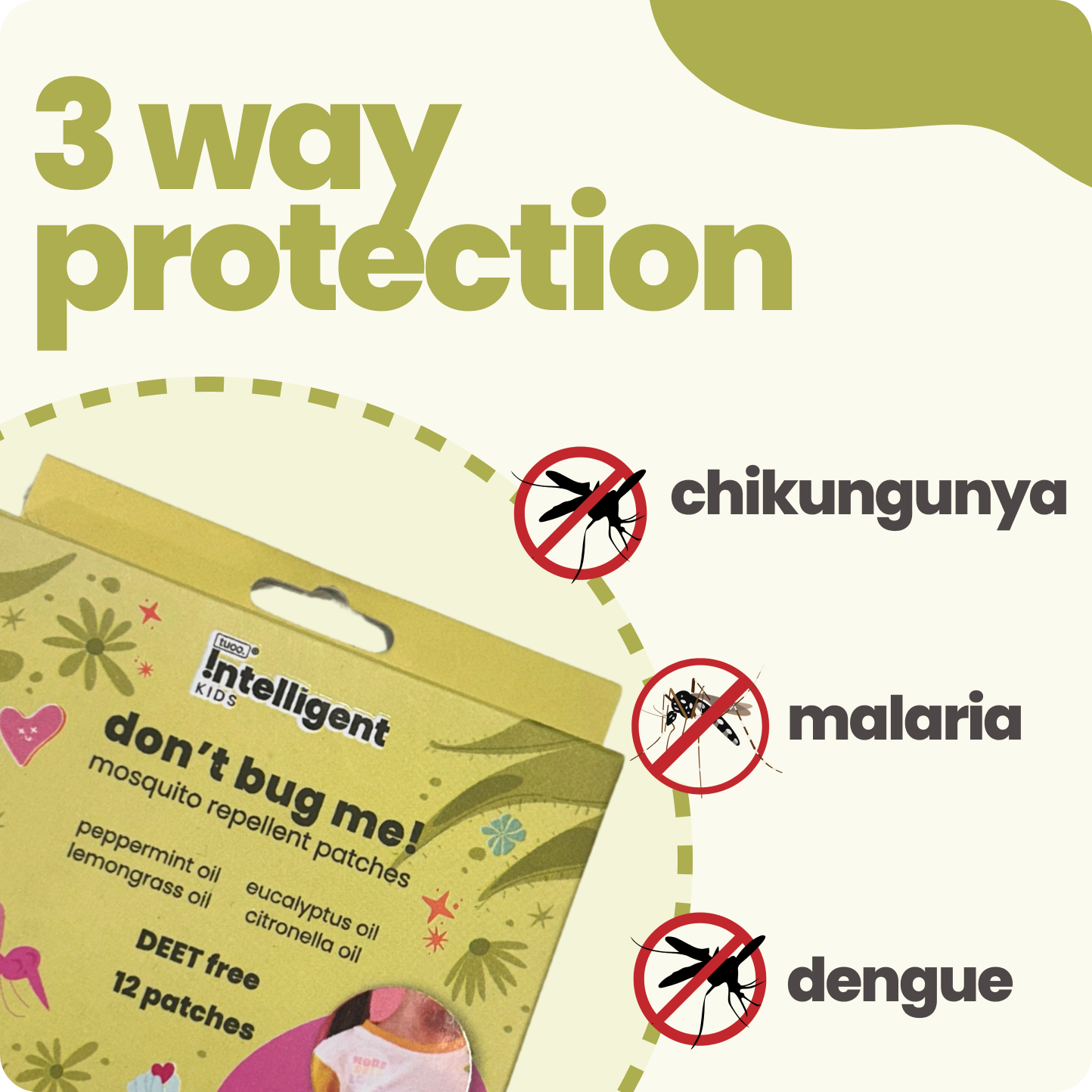 Tired of mosquito repellents with harsh smells and chemicals? Discover Tuco Don’t Bug Me Mosquito Repellent Patches! Infused with Citronella, Eucalyptus, Peppermint, and Lemongrass Oils, these chemical-free patches provide long-lasting protection. Safe for sensitive skin, SLS, Paraben, and Phthalate-free, they’re perfect for worry-free outdoor adventures!







