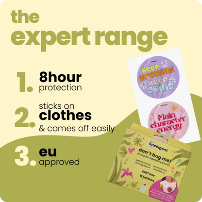 Tired of mosquito repellents with harsh smells and chemicals? Discover Tuco Don’t Bug Me Mosquito Repellent Patches! Infused with Citronella, Eucalyptus, Peppermint, and Lemongrass Oils, these chemical-free patches provide long-lasting protection. Safe for sensitive skin, SLS, Paraben, and Phthalate-free, they’re perfect for worry-free outdoor adventures!







