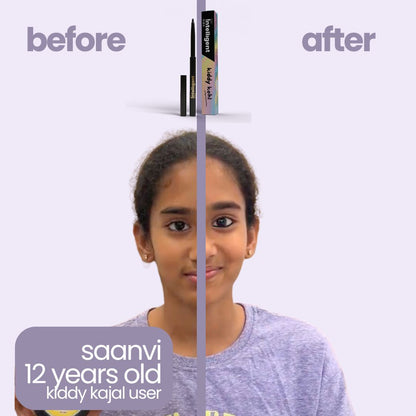 The perfect choice for moms seeking a safe, non-toxic eyeliner for kids aged 3+! Infused with&nbsp;Castor Oil to nourish lashes, Carbon Black for bold pigment, and Beeswax for a smooth glide, it’s gentle on sensitive eyes, delicate skin, and easy to use! Why Moms Love It: Finally, a kajal that’s free from harsh chemicals yet delivers long-lasting color and definition. Safe, effective, and worry-free for your little ones.