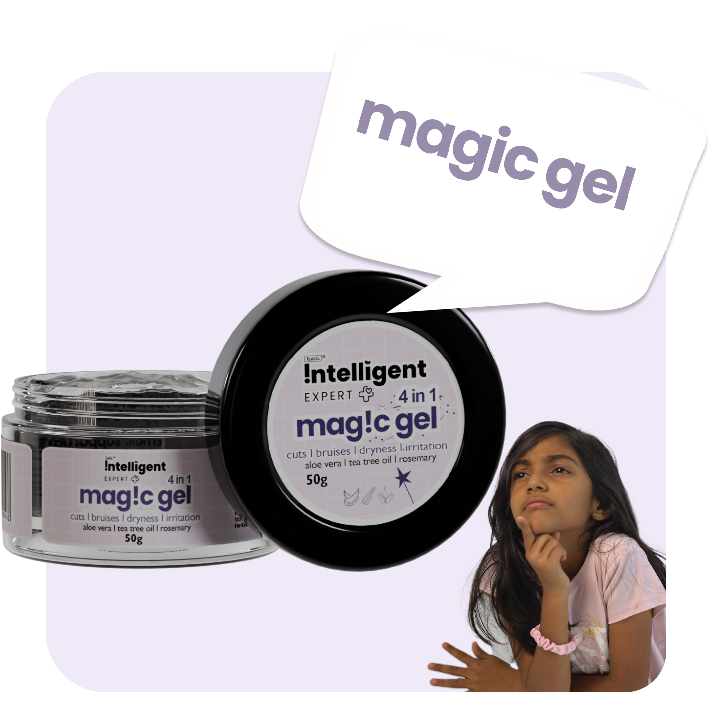 Tired of juggling multiple products for your child? Meet TuCo Kids Magic Gel, a 4-in-1 multi-purpose skincare essential for kids aged 3+. Enriched with Aloe Vera, Rosemary, and Tea Tree Oil, it soothes dry skin, heals minor cuts, and relieves insect bites. Free from SLS, parabens, and phthalates, this PETA Certified cruelty-free gel is compact, travel-friendly, and perfect for everyday use!