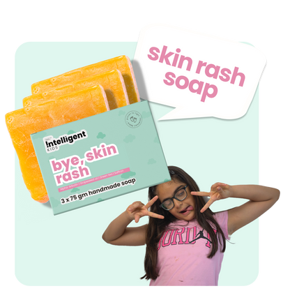 Say goodbye to rashes with Tuco Kids Bye Bye Rashes Soap by Tuco Intelligent. Specially crafted for sensitive skin, it’s enriched with Alpha Arbutin, Grapeseed Oil, Green Tea, and Saffron to cleanse gently, soothe inflammation, and promote healthy, glowing skin. Perfect for kids who need extra care for their delicate skin!







