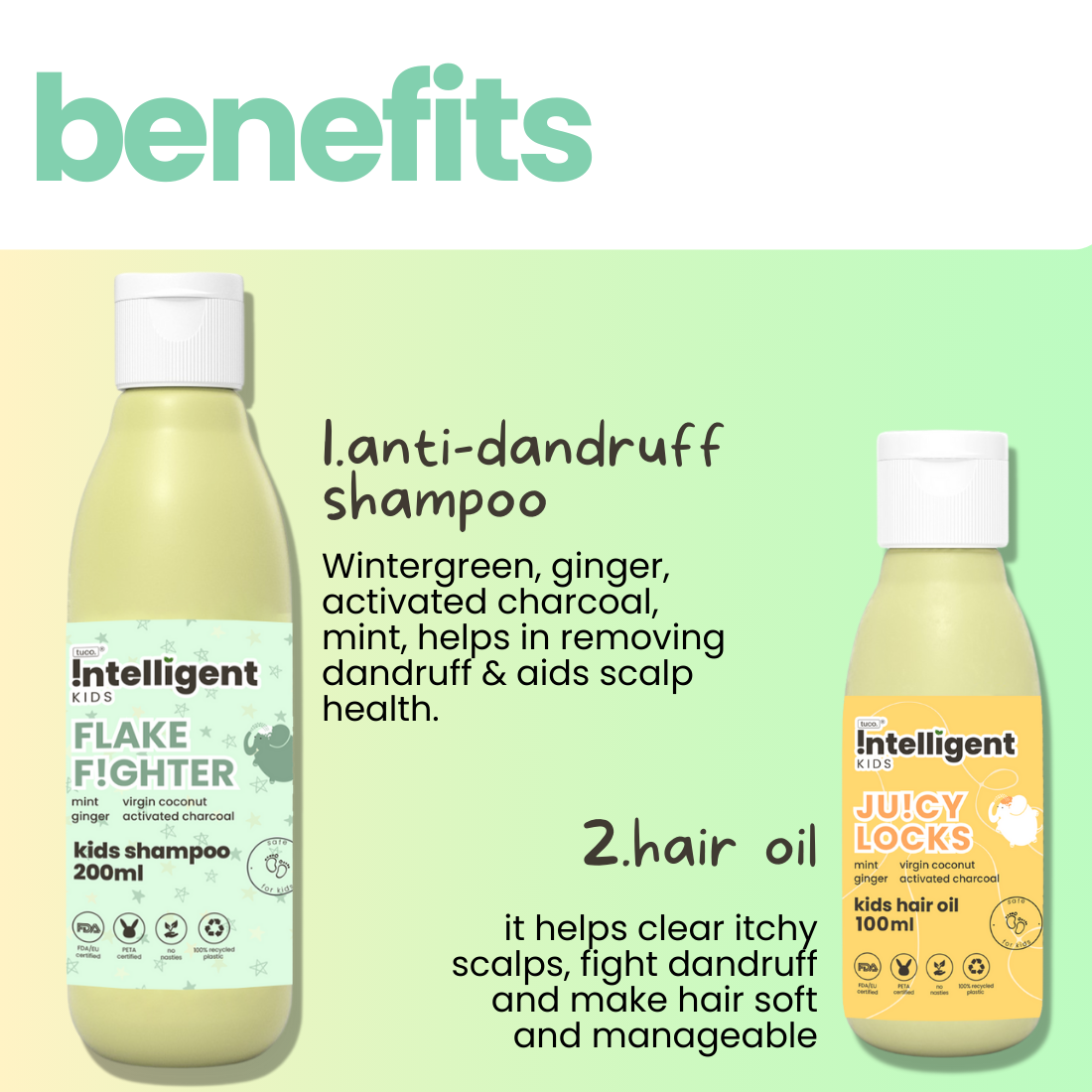 Anti-Dandruff Shampoo 200ml + Hair Oil 100ml