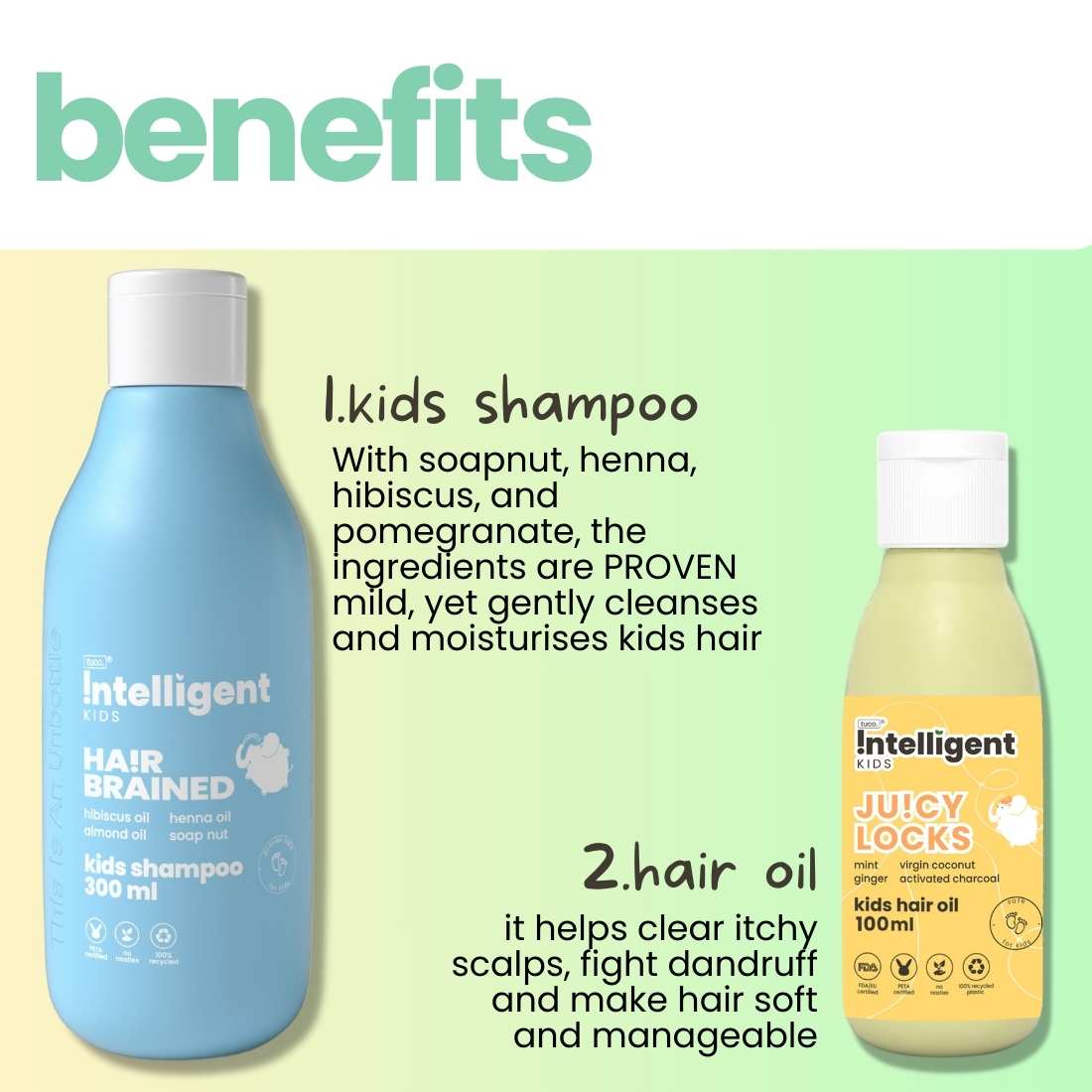 Mild Shampoo 300ml + Hair Oil 100ml - Save More !