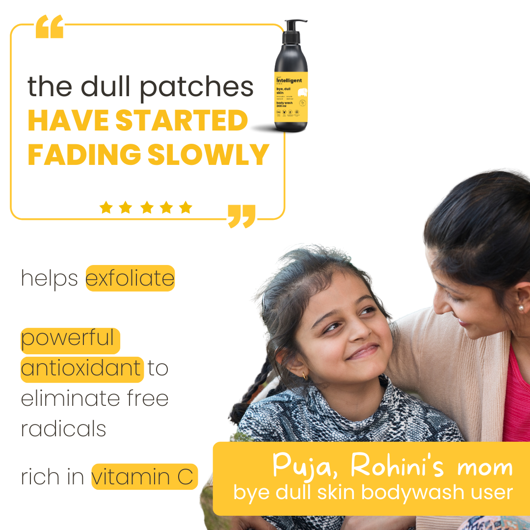 Dull skin body wash for kids enriched with skin-brightening Kakadu plum, dark spot-reducing Liquorice Root, moisture-capturing Safflower seed oil, nourishing Witch Hazel, and pigmentation-treating Rosehip Oil. Perfect for brightening and hydrating young skin.