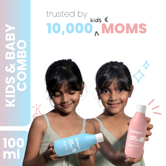 Intelligent Kids Mild Body Wash, Shampoo, 100 ml X Pack of 2 Proven Effectiveness