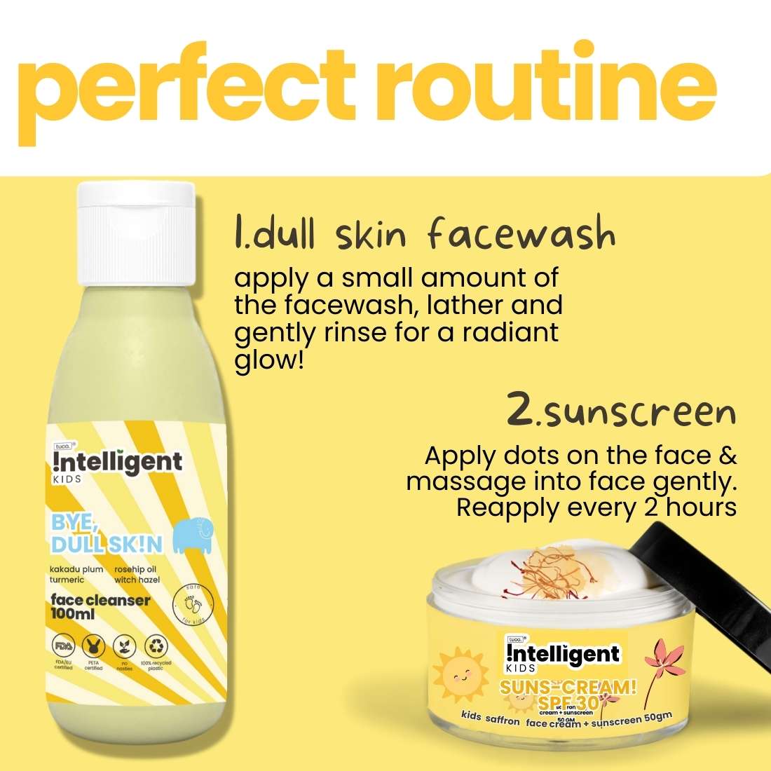 Face Wash 100g + Saffron Sunscreen SPF 50g