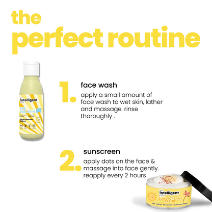 Bright Face Kit : Facewash + Sunscreen