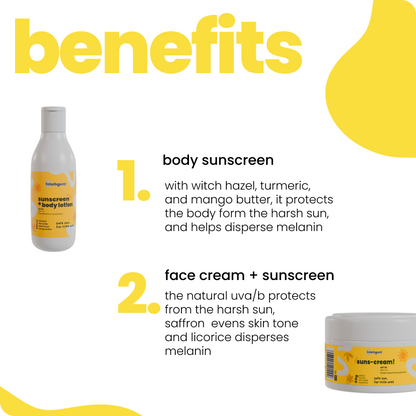 Ultimate Face + Body Kit : Sun Lotion + Sunscreen