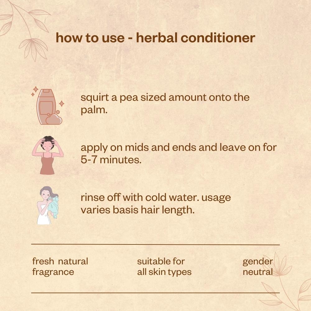 Mild Herbal Conditioner for Improved Hair Growth
